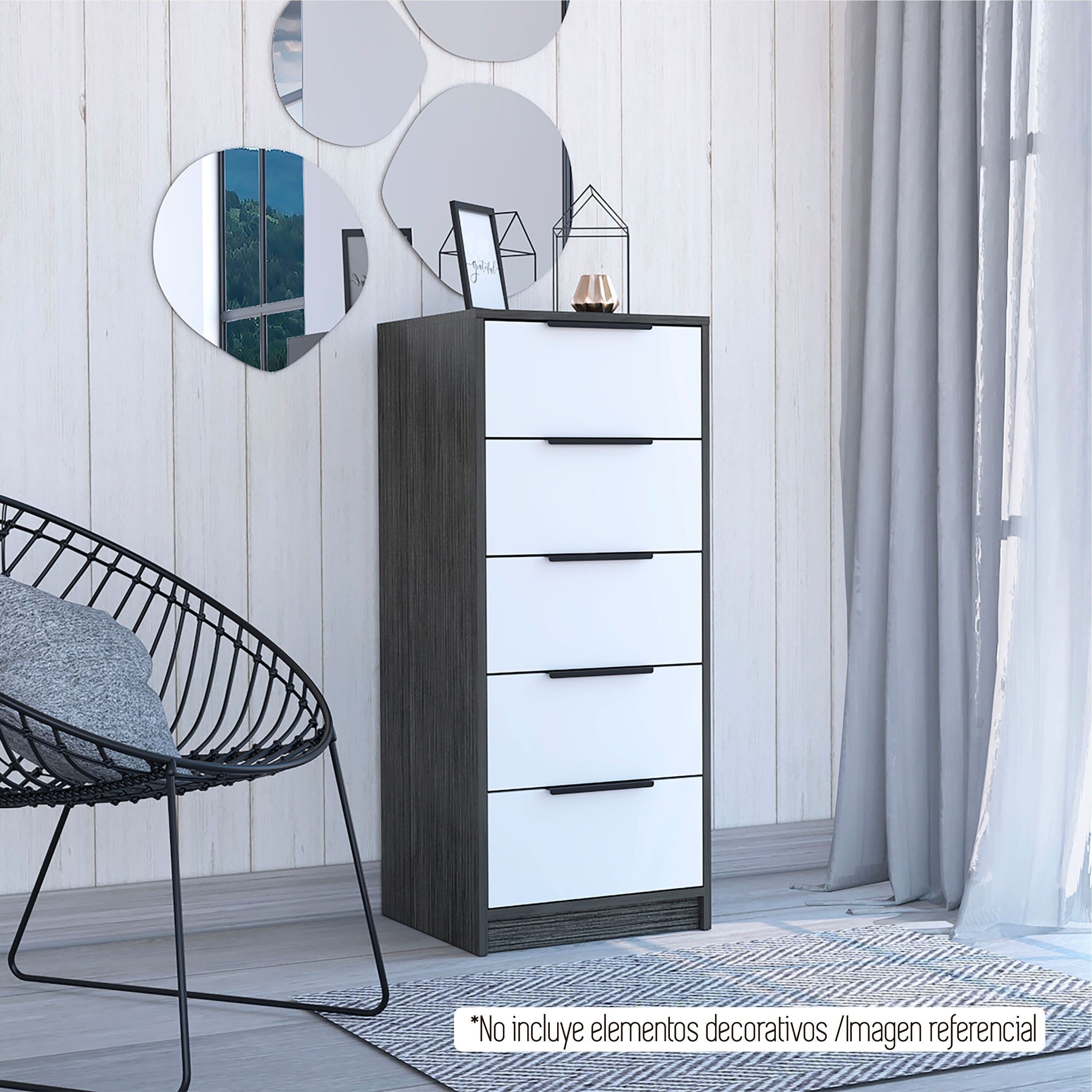 Comoda 5 Cajones Kaia 107.8 CM A X 45 CM An X 41.5 CM P.