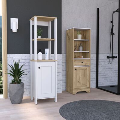 Malaga Set, Bathroom Column 1 P + Column 1 Door/ 1 Drawer