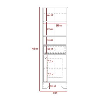 Ensemble Malaga, Meuble Colonne 1 Porte/ 1 Tiroir + Colonne Salle de Bain 4