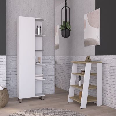 Conjunto Malaga, Organizador Bajo Z 44 + Columna Esquinera De Baño