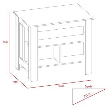 Ensemble de cuisine Line Z, 2 auxiliaires + buffet + îlot 10