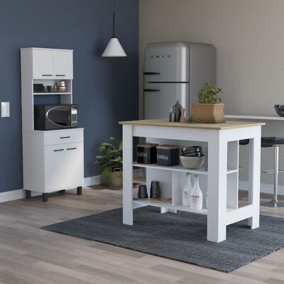 Linea Z Kitchen Set, Kitchen Buffet Cupboard Z-60 + Island/Kitchen