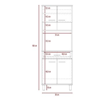 Ensemble de cuisine Linea Z, armoire de cuisine buffet Z-60 + îlot/cuisine 4