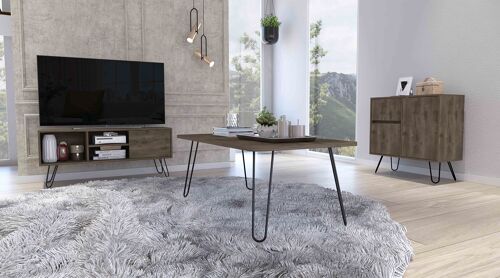 Conjunto Andorra, Mueble Para Tv + Mesa De Centro + Aparador Salon