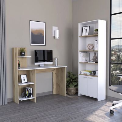 Z Office Set, Vilna 120 Desk + Z 63 Shelf Bookcase