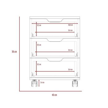 Ensemble de bureau Z, bureau Vilna 120 + tiroir classeur Vilna + bibliothèque étagère Z 63 6