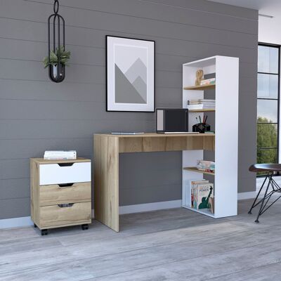 Set Z Office, Desk Shelf Z 120 + Drawer Filing Cabinet Vilna