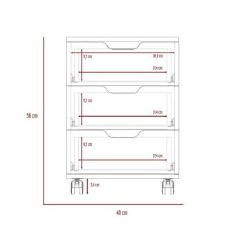 Ensemble de bureau Z, bureau étagère Z 120 + tiroir classeur Vilna + bibliothèque étagère Z 63 6