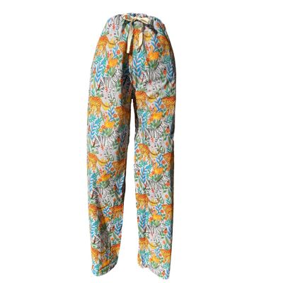 Set of Luxury Handmade Cotton Pj Lounge Pants for Men and Women