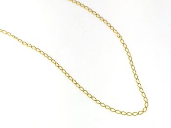 Collier en argent sterling avec plaqué or jaune en 24 carats. 8