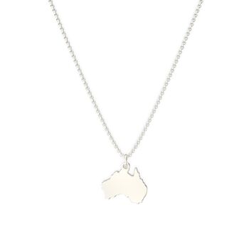 Collier Continent Australie - Argent 925 - 42-45 cm