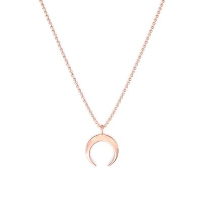 Marrakech Moon Necklace - 18k Rose Gold Vermeil - 42-45 cm