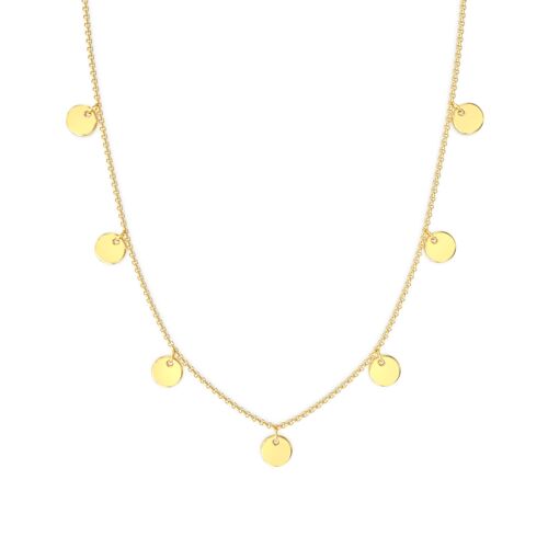 Glow Mini Coins Kette - 18k Gold Vermeil