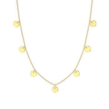 Collier Glow Mini Coins - Or Vermeil 18k