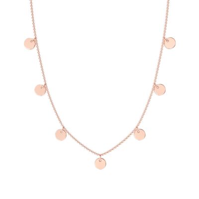 Collier Glow Mini Coins - Or Vermeil Rose 18 Carats