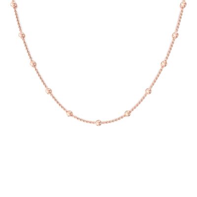 Bella Balls Choker Necklace - 18k Rose Gold Vermeil