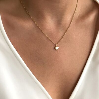 Collier Mini Coeur Coeur - Argent 925 - 60 cm