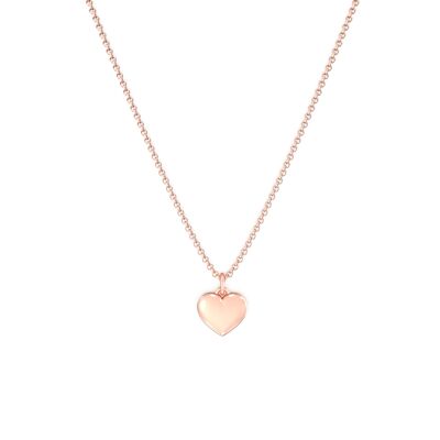 My Love Heart Necklace - 18k Rose Gold Vermeil - 42-45 cm