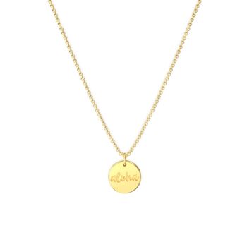 Collier Believe Coin - Or Vermeil Rose 18k - 42-45cm 3