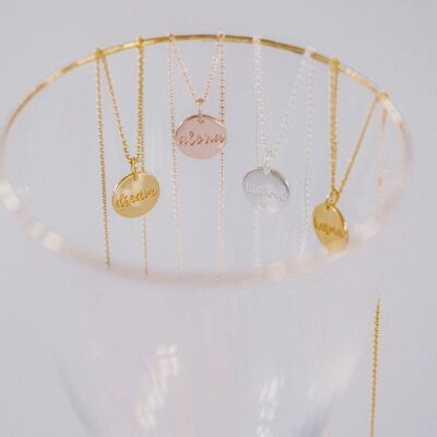 Aloha Coin Necklace - 18k Gold Vermeil - 42-45cm