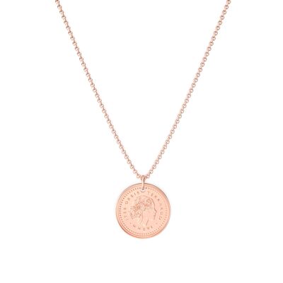 Venezia coin chain - 42-45 cm - 18k rose gold vermeil