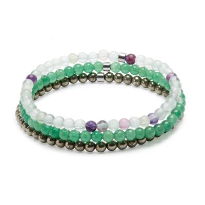 Set of 3 "Abundance" Mini Bracelets