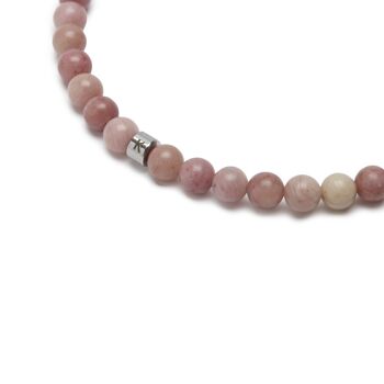 Mini Bracelet "Energie" en Rhodonite Claire 3