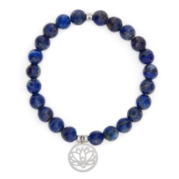 Bracelet Mala "Expression & Confiance" en Lapis Lazuli 2
