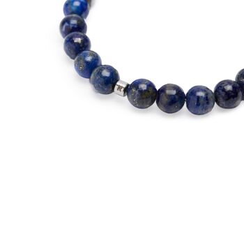 Bracelet Mala "Expression & Confiance" en Lapis Lazuli 4