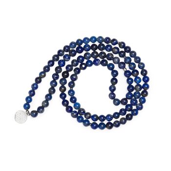 Bracelet Mala "3ème Oeil" de 108 perles en Lapis Lazuli 2