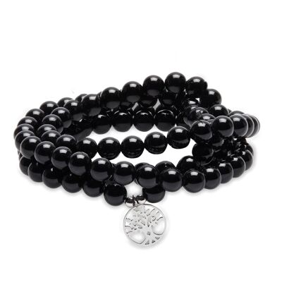 Bracciale Mala "Anchor" in Onice
