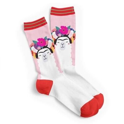 Frida Kahlo Llama Socks 42-46