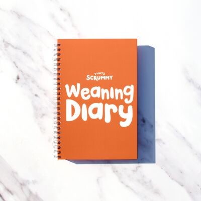 Baby Weaning Diary & Journal - Deep Orange
