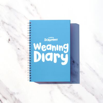 Baby Weaning Diary & Journal - Sky Blue