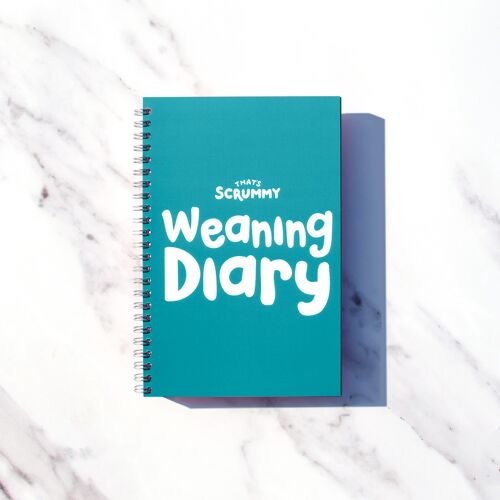 Baby Weaning Diary & Journal - Turquoise