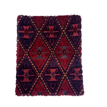 Housse de coussin rouge Falu tissé à la main Kilim 4