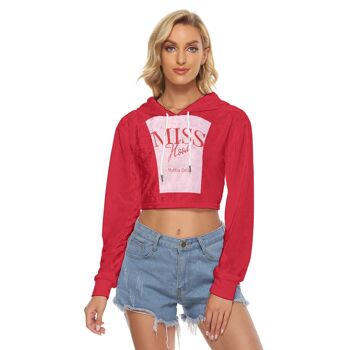 Miss Hood Maffia Dolls Crop Top Hoodie|Velours 1