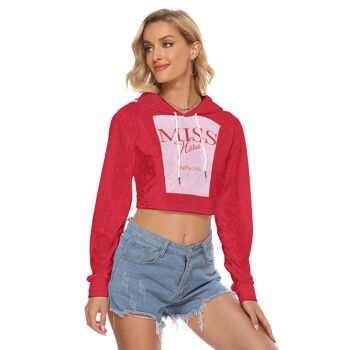 Miss Hood Maffia Dolls Crop Top Hoodie|Velours 3