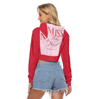 Miss Hood Maffia Dolls Crop Top Hoodie|Velours 4