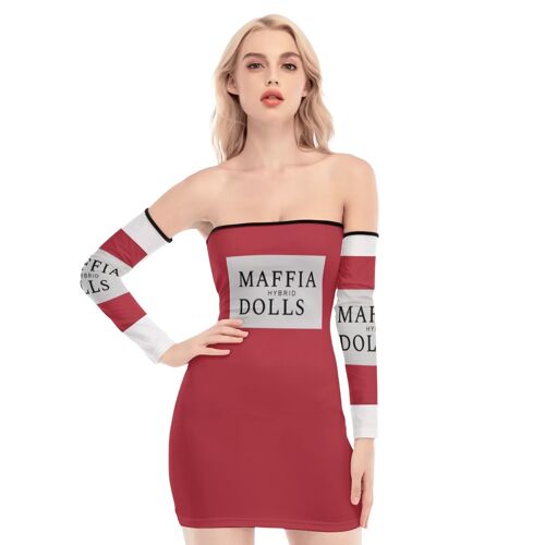 Maffia Dolls Hybrid Off-shoulder Back Lace-up Dress