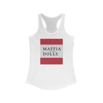 Maffia Dolls Hybrid Ideal Racerback Tankolid Blanc