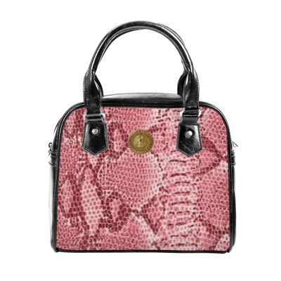 Maffiadolls Pink Snake Shoulder Handbag