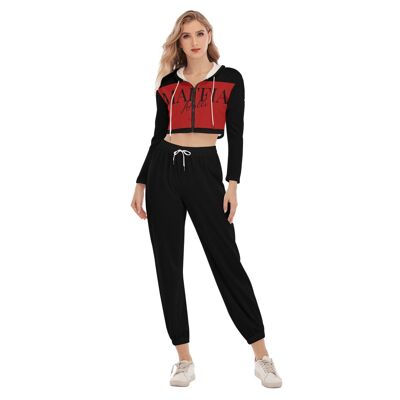 Maffia Dolls Italien Crop Hoodie Sport-Sets