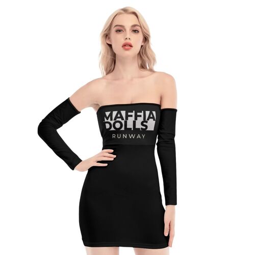 Maffia Dolls Runway Off-shoulder Back Lace-up Dress