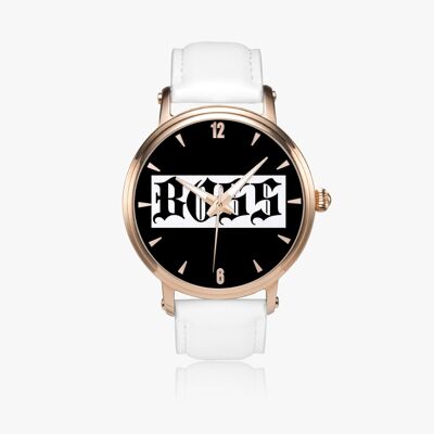 158. Reloj automático unisex de 46 mm (oro rosa) - Blanco