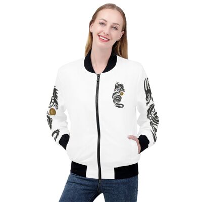 Chaqueta bomber dragón negro de Maffiadolls