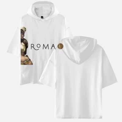 T-shirt con cappuccio a maniche corte Maffiadolls Roma