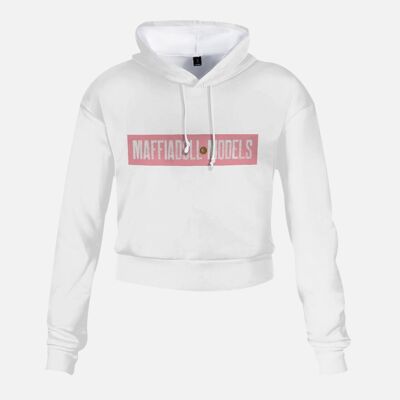 Maffiadoll Models Kurz geschnittenes Hochhaus-Sweatshirt