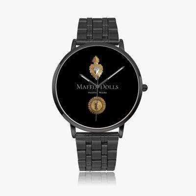 Maffiadolls Instafamous Steel Strap Quartz watch - Black