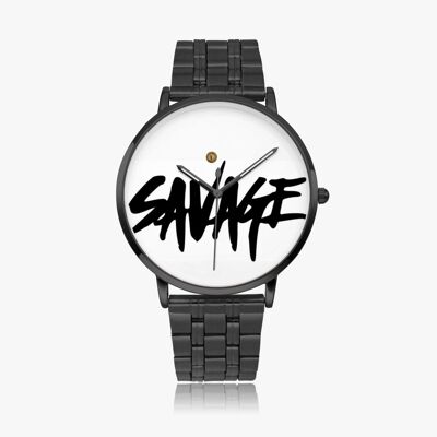 Maffiadolls Exclusive Luxury Instafamous Steel Strap Quartz watch - Black
